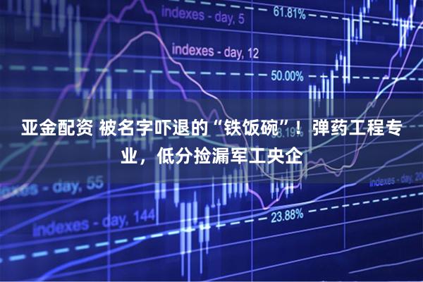 亚金配资 被名字吓退的“铁饭碗”！弹药工程专业，低分捡漏军工央企